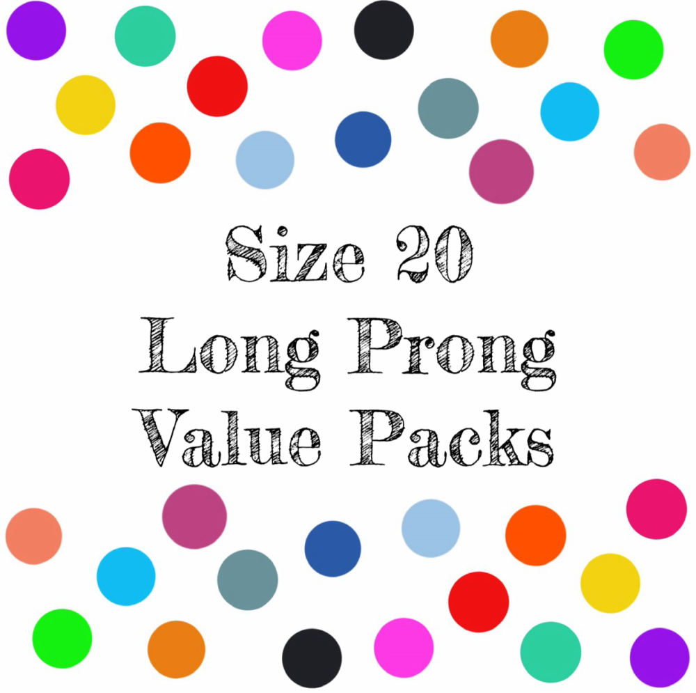 KAM Snaps Size 20 Long Prong Value Packs