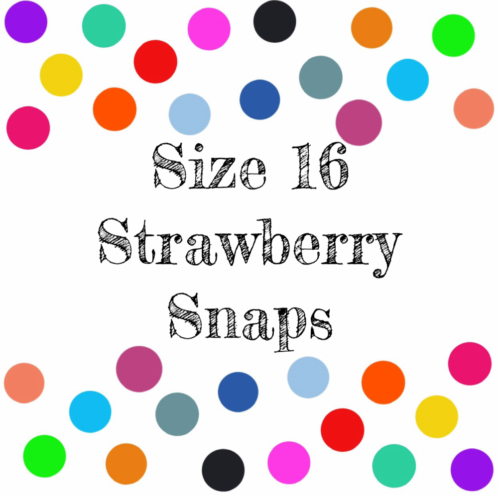 KAM Snaps Size 16 Strawberry Shaped Snaps